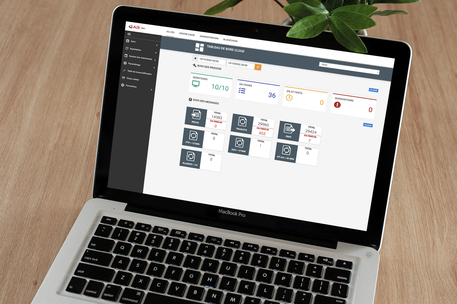 screenshot of A3 EDI